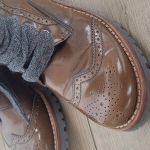 Women Brown Leather Brunello Cucinelli